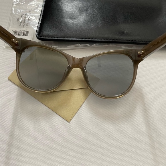 Stella McCartney SCO100S 004 BROWN BRONZE 61 star studded mirrored oversized main image 5